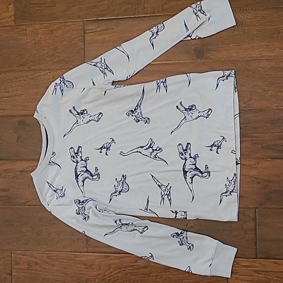 💰 Cat & Jack boy's long-sleeved dinosaur Tshirt size Medium (8-10) - Picture 1 of 3